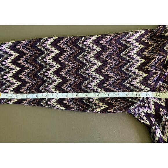 Roz and Ali crochet lace 3/4 sleeve knit pullover - Picture 8 of 8